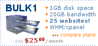 Up to 25 websites with ONE wholesale account!