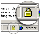 An SSL certificate will activate the lock icon in your browser window.